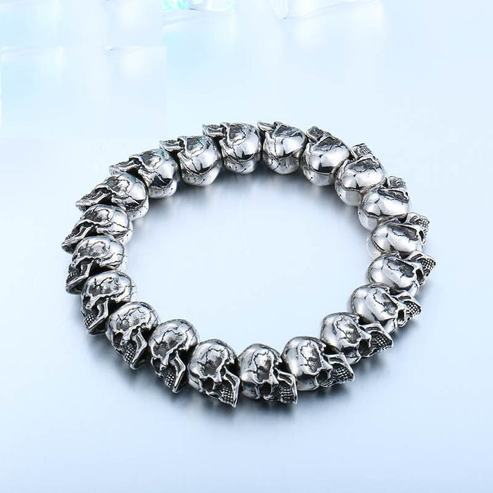 Wholesale Personality Jewelry Small Skull Bracelet JDC-BT-ShengL001