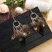 Jewelry WholesaleWholesale Rice Beads Feather Metal Earrings JDC-ES-Daiq036 Earrings 黛茜 %variant_option1% %variant_option2% %variant_option3%  Factory Price JoyasDeChina Joyas De China