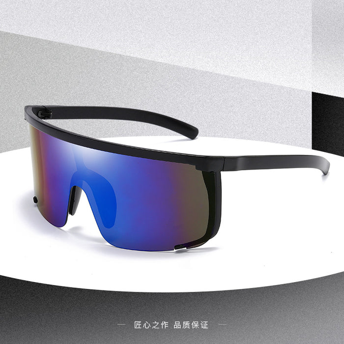 Wholesale anti-peeping one large frame sunglasses for outdoor riding JDC-SG-LanY002