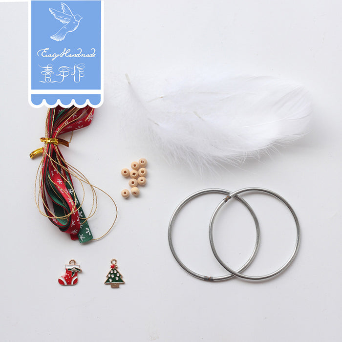 Wholesale DIY Non Woven Christmas Dream Catcher DIY Material Package MOQ≥5 JDC-DIY-YSZ001