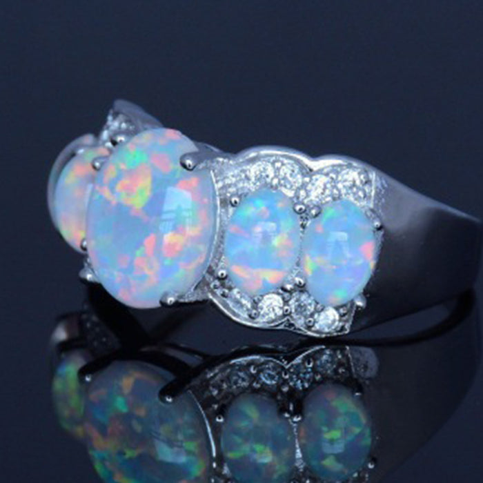 Wholesale Opal Metal Rings JDC-RS-ChenR045