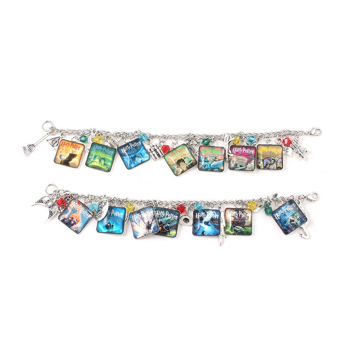 Wholesale Four University Academy Golden Flying Thieves Eladling Plastic Bracelet JDC-BT-MuM002