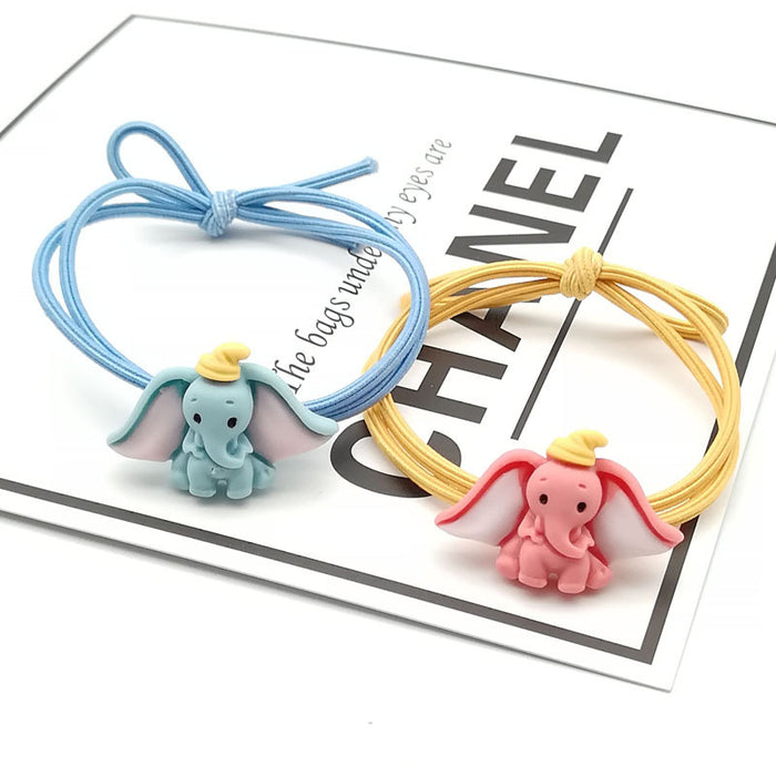 Jewelry WholesaleWholesale knotted high elastic rubber band dinosaur Dumbo Hair Scrunchies （F) JDC-HS-ZJia005 Hair Scrunchies 珍徍 %variant_option1% %variant_option2% %variant_option3%  Factory Price JoyasDeChina Joyas De China