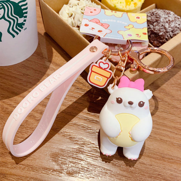 Wholesale Keychains Hardware PVC Cartoon Cute MOQ≥2 JDC-KC-BaiM051