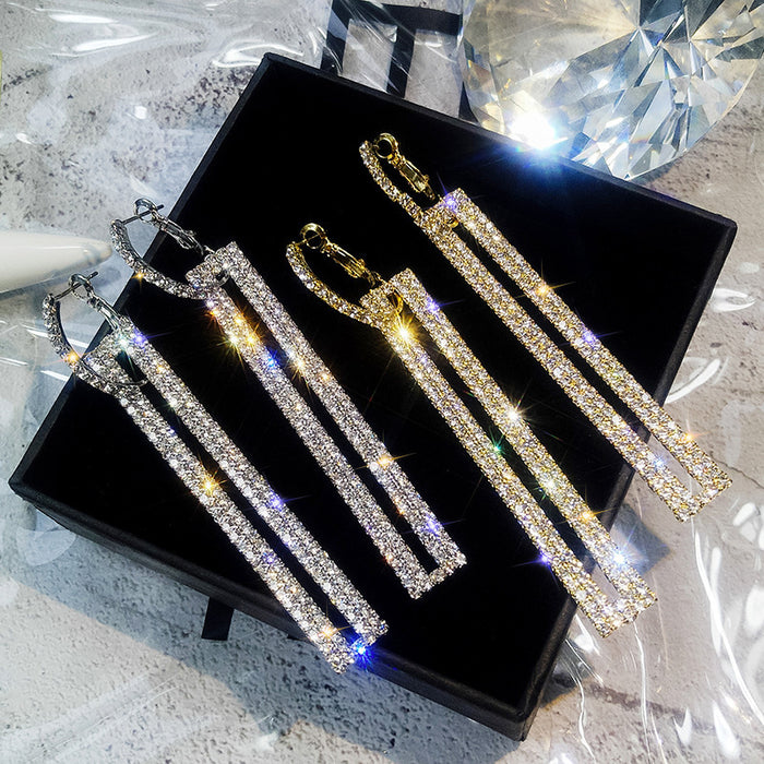 Jewelry WholesaleWholesale diamond-set long crystal cutout geometry rectangular earrings JDC-ES-Saip047 Earrings 赛蒲 %variant_option1% %variant_option2% %variant_option3%  Factory Price JoyasDeChina Joyas De China