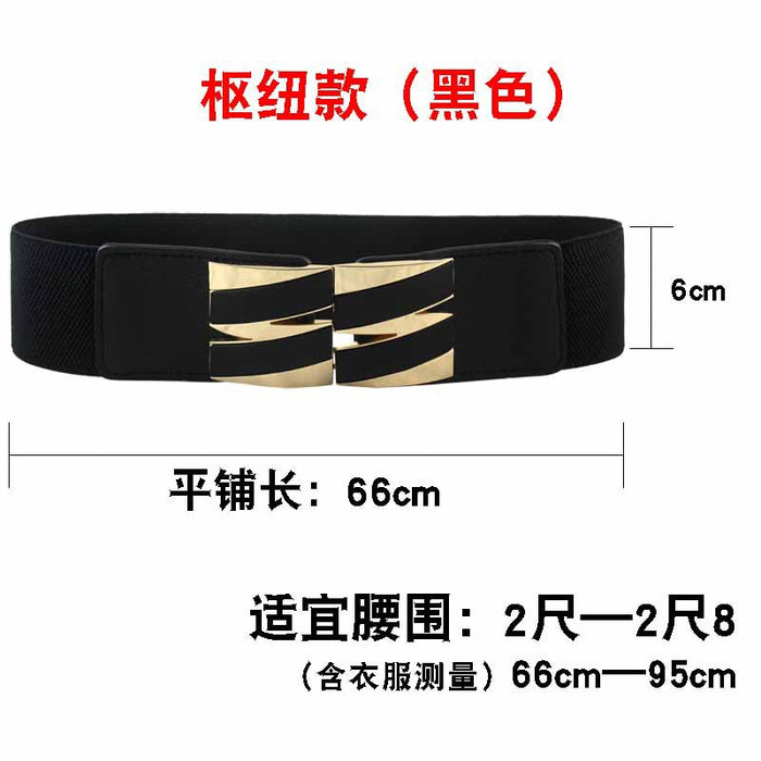 Wholesale Woven fabric Black Stretch Slim Belt Belt for Women JDC-WB-JLL001