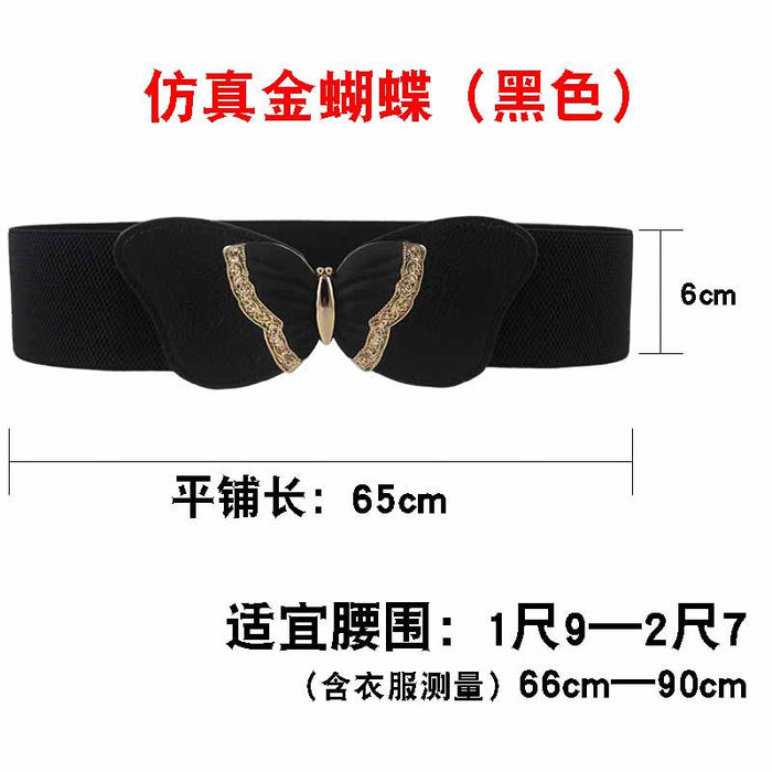 Wholesale Woven fabric Black Stretch Slim Belt Belt for Women JDC-WB-JLL001