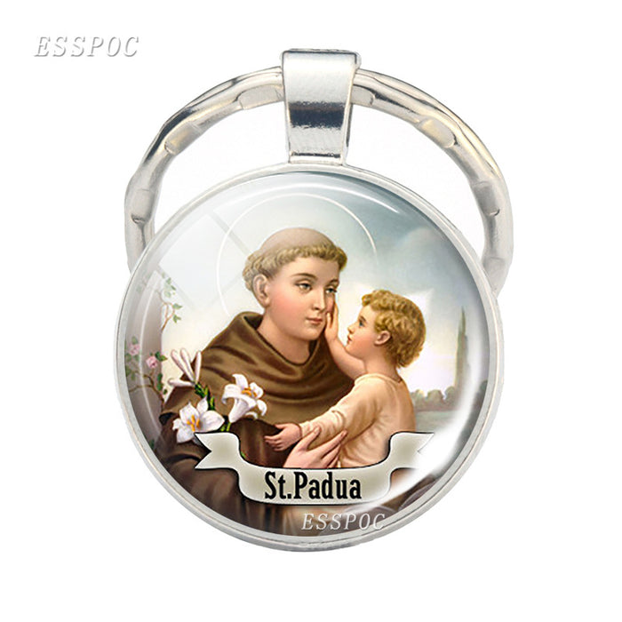 Wholesale keychain catholic jewelry pendant MOQ≥2 JDC-KC-ZaoY006