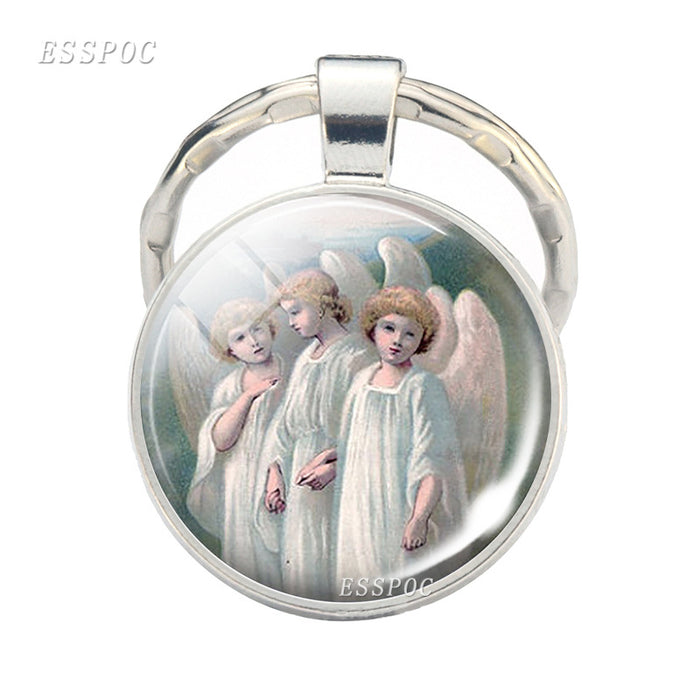 Wholesale keychain catholic jewelry pendant MOQ≥2 JDC-KC-ZaoY006