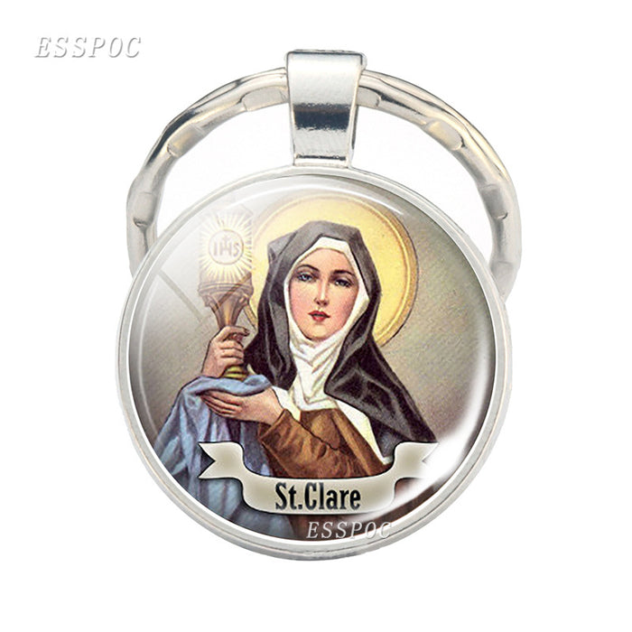 Wholesale keychain catholic jewelry pendant MOQ≥2 JDC-KC-ZaoY006