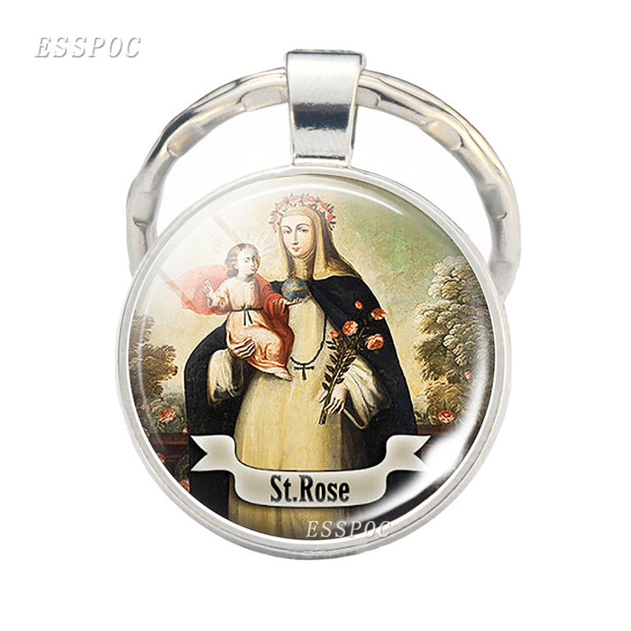 Wholesale keychain catholic jewelry pendant MOQ≥2 JDC-KC-ZaoY006