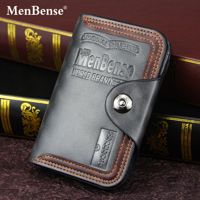 Wholesale Men's Wallet Short Large Capacity Magnetic Buckle JDC-WT-Xinze005