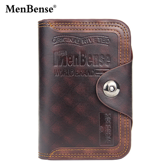 Wholesale Men's Wallet Short Large Capacity Magnetic Buckle JDC-WT-Xinze005