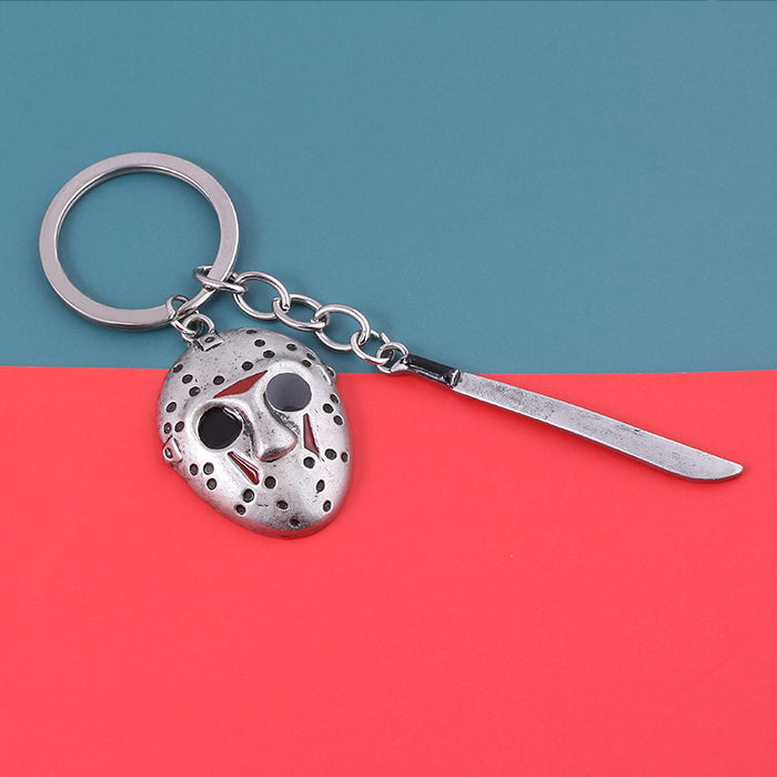 Wholesale black friday jason mask keychain JDC-KC-MM012