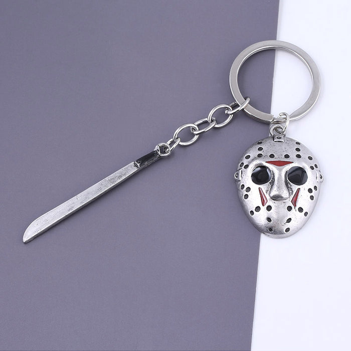 Wholesale black friday jason mask keychain JDC-KC-MM012