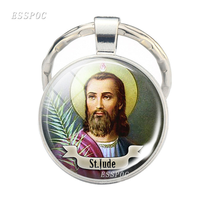 Wholesale keychain catholic jewelry pendant MOQ≥2 JDC-KC-ZaoY006