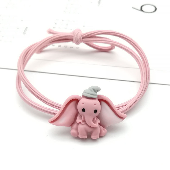 Jewelry WholesaleWholesale knotted high elastic rubber band dinosaur Dumbo Hair Scrunchies （F) JDC-HS-ZJia005 Hair Scrunchies 珍徍 %variant_option1% %variant_option2% %variant_option3%  Factory Price JoyasDeChina Joyas De China