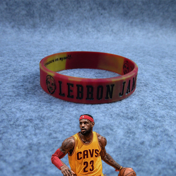 Avatar de baloncesto al por mayor Pulsera deportiva inspiradora Silicona pulsera de goma de pulsera JDC-BT-MKW003