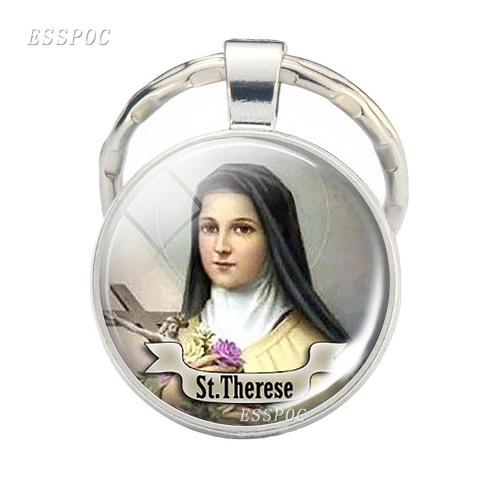 Wholesale keychain catholic jewelry pendant MOQ≥2 JDC-KC-ZaoY006