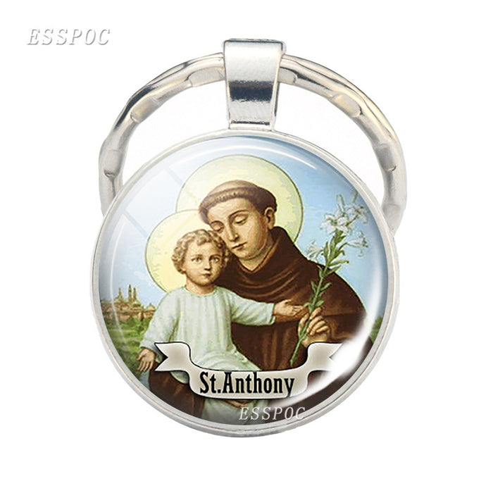 Wholesale keychain catholic jewelry pendant MOQ≥2 JDC-KC-ZaoY006