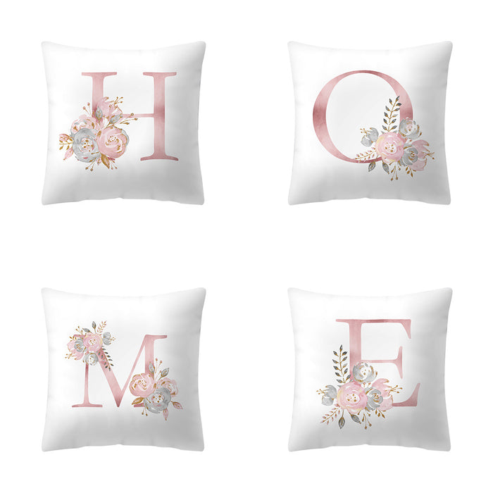 Wholesale Pillowcase Peach Skin Pink Letters JDC-PW-Jinze014