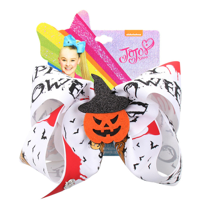 Wholesale hairpin cloth halloween big size girl bow hair JDC-HC-Danzuo043