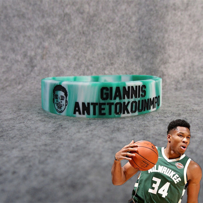 Avatar de baloncesto al por mayor Pulsera deportiva inspiradora Silicona pulsera de goma de pulsera JDC-BT-MKW003