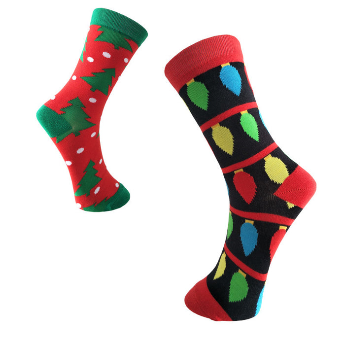 Wholesale Socks Spandex Christmas Cute Cartoon Breathable Socks JDC-SK-YiYan015