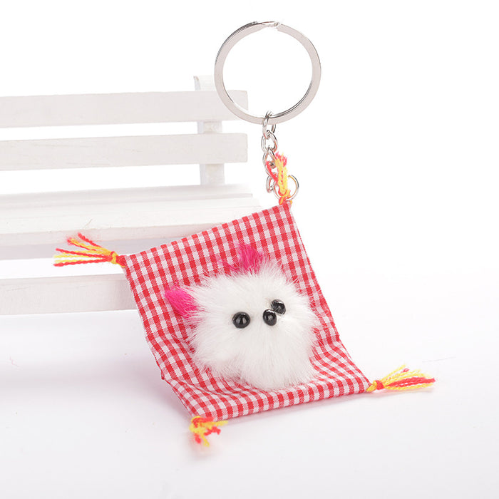 Wholesale Simulation Plush Kitten Keychain Pendant MOQ≥2 JDC-KC-WenJ001