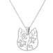 Jewelry WholesaleWholesale cutout kitten head stainless steel flower necklace JDC-NE-SS008 Necklaces 双硕 %variant_option1% %variant_option2% %variant_option3%  Factory Price JoyasDeChina Joyas De China