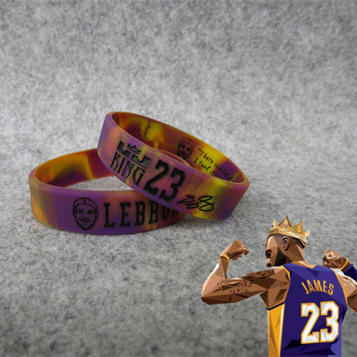 Avatar de baloncesto al por mayor Pulsera deportiva inspiradora Silicona pulsera de goma de pulsera JDC-BT-MKW003