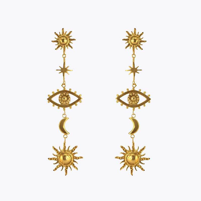 Jewelry WholesaleWholesale boho fashion devil eye earrings MOQ≥3 JDS-ES-GSYS009 Earrings 伊尚 %variant_option1% %variant_option2% %variant_option3%  Factory Price JoyasDeChina Joyas De China