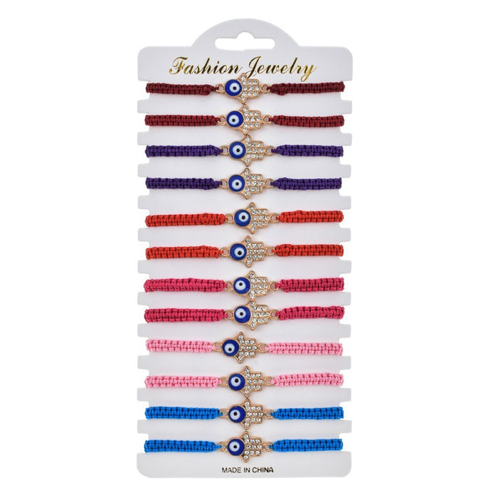 Wholesale Farmati Palm Evil Eye Bracelet Hand Woven JDC-BT-ZheQ006