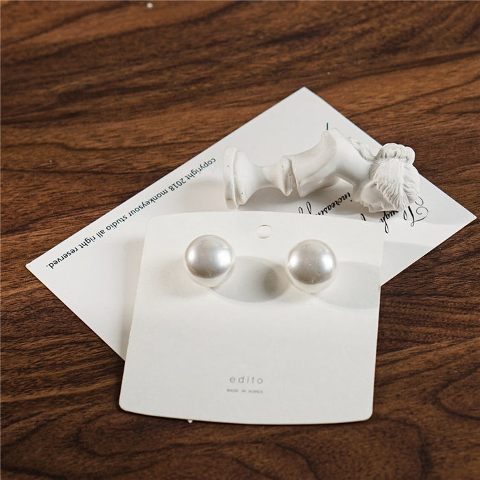 Jewelry WholesaleWholesale S925 Silver Needle Large Pearl Earrings JDC-ES-JiaJ007 Earrings 嘉静 %variant_option1% %variant_option2% %variant_option3%  Factory Price JoyasDeChina Joyas De China