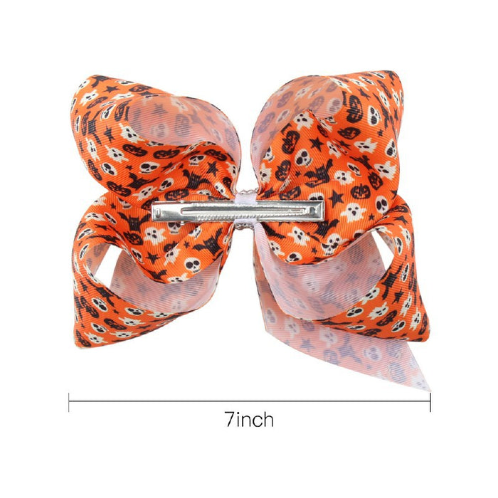 Wholesale hairpin cloth halloween big size girl bow hair JDC-HC-Danzuo044