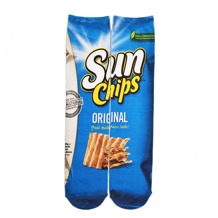 Wholesale Socks Cotton Chips Food Printing Stockings JDC-SK-ZYZ001