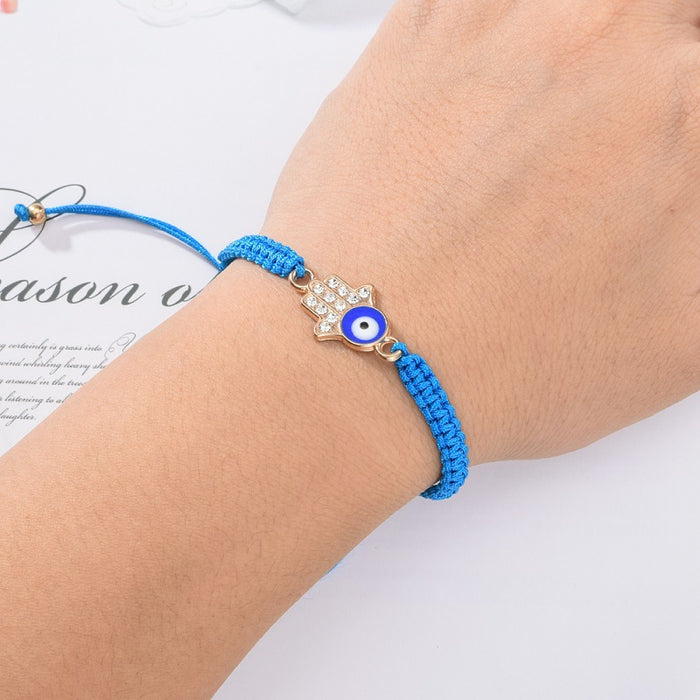 Wholesale Farmati Palm Evil Eye Bracelet Hand Woven JDC-BT-ZheQ006