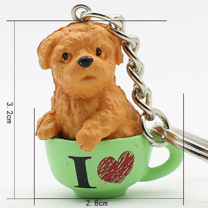 Wholesale Cartoon Dog Resin Keychain JDC-KC-XiangY006