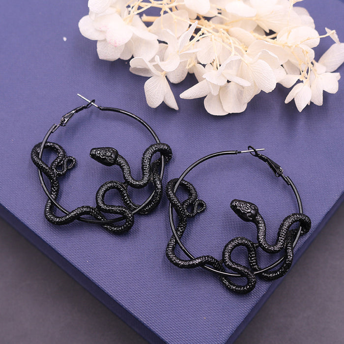 Wholesale Earrings Alloy Creative Snake Earrings JDC-ES-Nina002