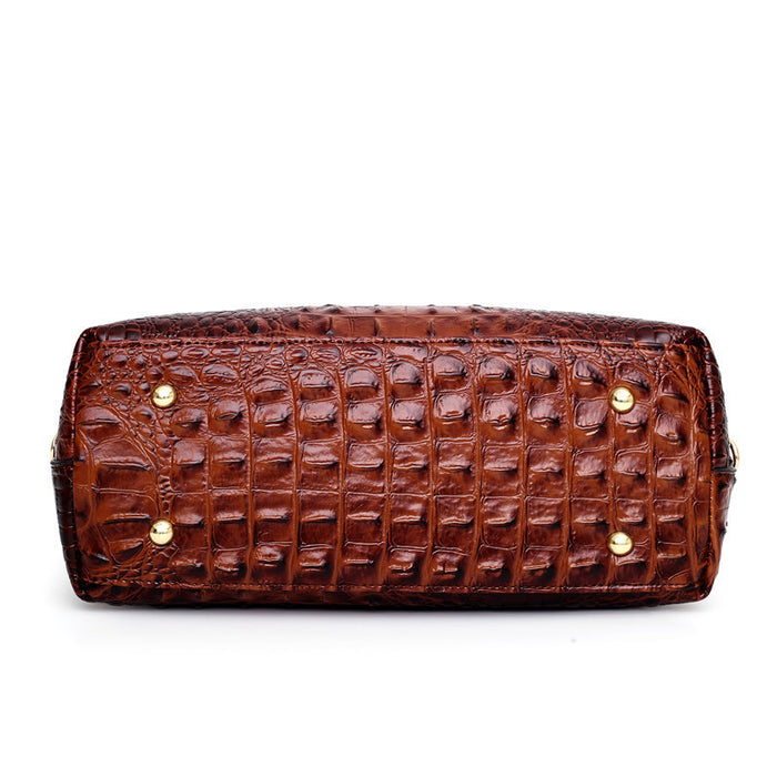 Wholesale Shoulder Bag PU Crocodile Pattern Ring Diagonal Cross Portable JDC-SD-Gediao002