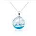 Jewelry WholesaleWholesale transparent blue sky white cloud pattern round resin necklace MOQ≥3 JDC-NE-Juej013 Necklaces 觉际 %variant_option1% %variant_option2% %variant_option3%  Factory Price JoyasDeChina Joyas De China