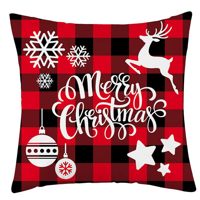 Wholesale Pillowcase Christmas Polyester Printing MOQ≥2 JDC-PW-Hehua002