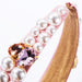 Jewelry WholesaleWholesale pearl glass diamond pink fabric hair band JDC-HD-JL071 Headband 氿乐 %variant_option1% %variant_option2% %variant_option3%  Factory Price JoyasDeChina Joyas De China