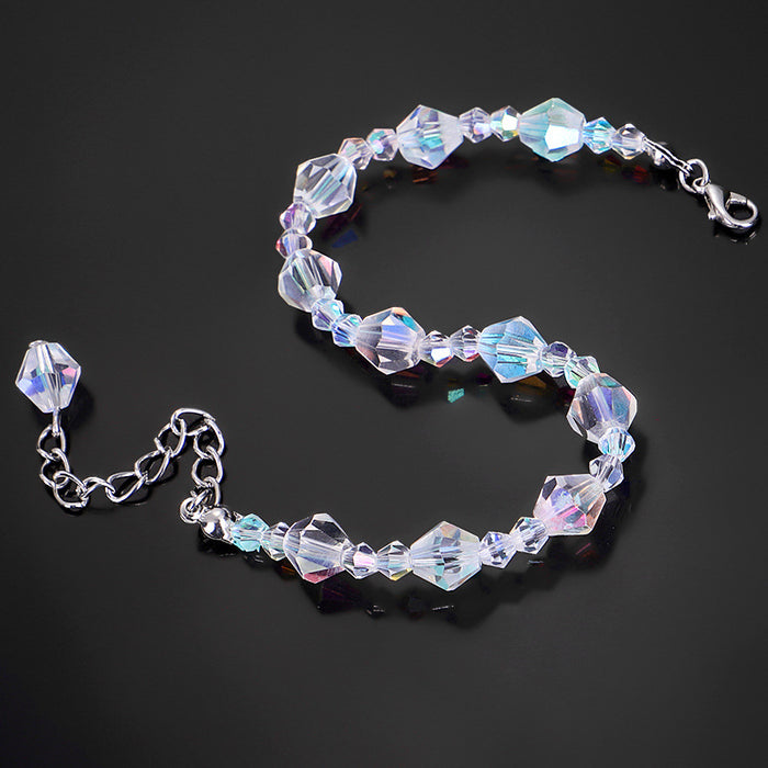 Wholesale Faceted Crystal Stone Bracelet MOQ≥3 JDC-BT-QiuX010