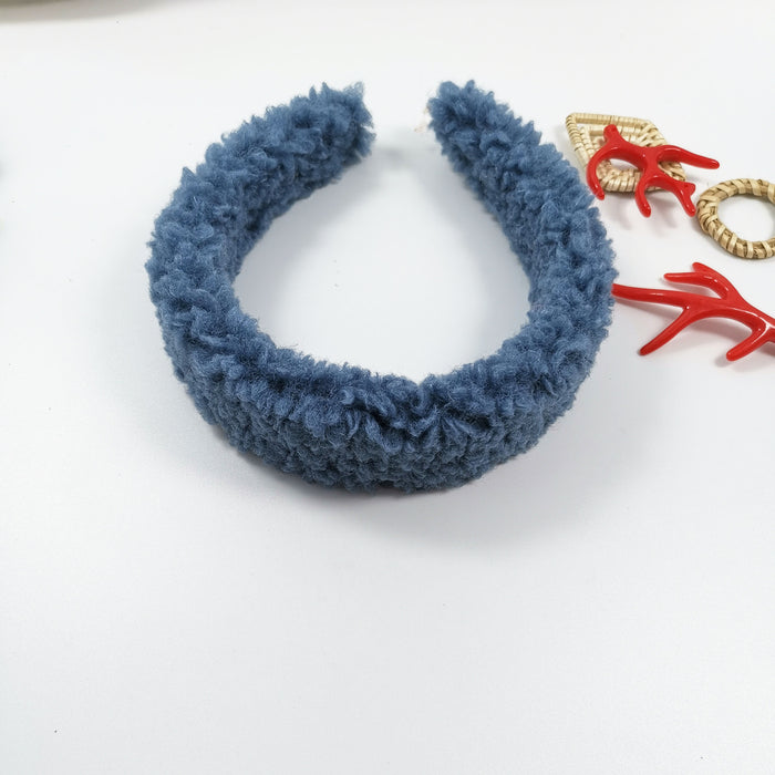 Wholesale Lamb Plush Candy Color Headband MOQ≥2 JDC-HD-JZhe001