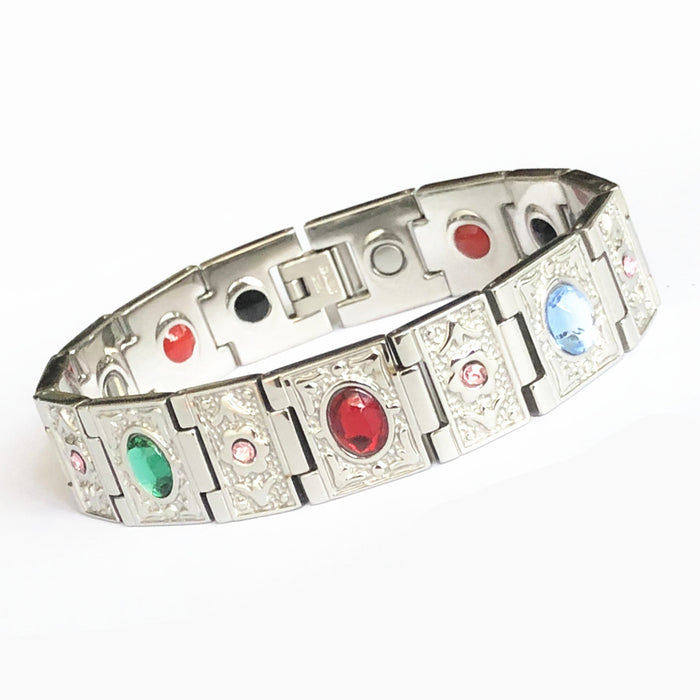 Wholesale Stainless Steel Bracelet Couple Magnetic Germanium Titanium Steel Bracelet JDC-BT-WJTD005