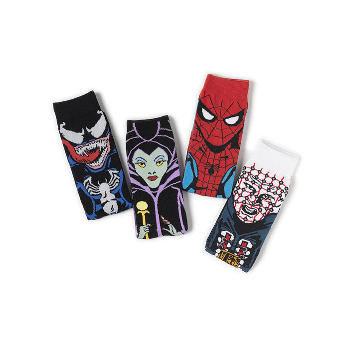 Wholesale socks fabric cartoon character skateboard socks trend MOQ≥6 (M) JDC-SK-HuiHe014