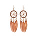 Jewelry WholesaleWholesale Feather Tassel Boho Alloy Dreamcatcher Earrings JDC-ES-Daiq028 Earrings 黛茜 %variant_option1% %variant_option2% %variant_option3%  Factory Price JoyasDeChina Joyas De China