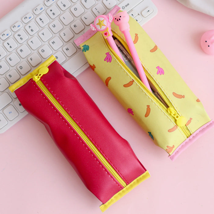 Wholesale Pencil Bags PU Large Capacity MOQ≥2 JDC-PB-LGT001