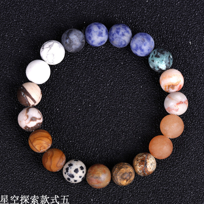 Wholesale accessories universe galaxy starry sky exploration bracelet MOQ≥2 JDC-BT-XIUHAO005